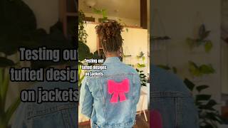 Give me feedback on whether to make jackets with my tufted designs tuftedrug jacketdesign [upl. by Ardnossak]