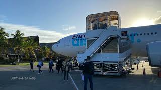 Eurowings Discover Airbus A330300 flight from Frankfurt FRA to Punta Cana PUJ airport HD [upl. by Sieber]