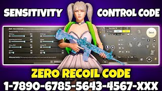 BGMI BEST SENSITIVITY SETTINGS  BGMI SENSITIVITY CODE TODAY  BGMI ZERO RECOIL SENSITIVITY CODE [upl. by Lockwood]