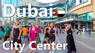 Dubai Burj Khalifa City Center Walk 4K🇦🇪 [upl. by Atiekram546]