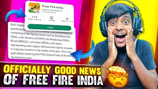 Free Fire India Launch Date soon😍🔥 Official Good News 😎  Free Fire India [upl. by Notserk]