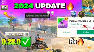 😱Pubg Lite New 0280🤯 System Update 2024  Pubg Mobile Lite 0280 Tencent New Update 2024 🔥 [upl. by Wilscam]