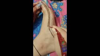 beautiful feet mehndi design❤shortsytmehndidesignytshortsyoutubeshortsshort [upl. by Ahsitak]