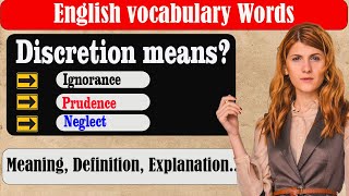 What does Discretion mean  What is Discretion   Discretion meaning in English  English Grammar [upl. by Tnomed205]