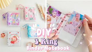 How to make Mini 3 Ring Binder Notebook at home  diy binder notebook  diy journal  paper craft [upl. by Kablesh248]