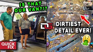 Deep Cleaning The NASTIEST Vehicle Ive Ever Seen  Insane 18 Hour Detail  Quick Fix [upl. by Elohcim]