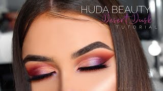 Huda Beauty Desert Dusk Palette Tutorial  Hooded Eyes [upl. by Sven]