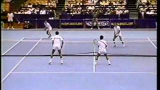 Sampras amp Chang vs McEnroe amp Patrick Brothers  SF Michelin 1988  0207 [upl. by Arym]