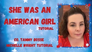 She was an American girl line dance tutorial High Improver choreography by Tammy Bosse [upl. by Rehpotsyrhc]