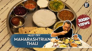 AMAZING HOME STYLE MAHARASHTRIAN THALI  VEG THALI  KUNAL VIJAYAKAR [upl. by Beutner]