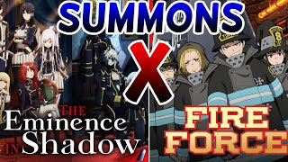 NEW FIRE FORCE COLLAB SUMMONS  Master of GardenEminence in Shadow Mobile Game [upl. by Skcirdnek]