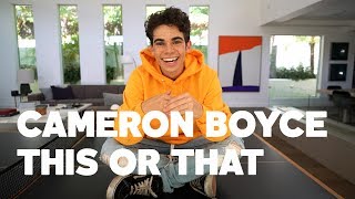 Cameron Boyce Plays RAWs This or That [upl. by Nevlin]