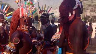 Samburu morans singing traditional songs samburu maa explore travel marsabitcounty [upl. by Noir]