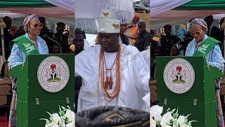 HE OLUREMI TINUBU SPECIALLY APPRECIATE OONI OF IFE DURING SCHOOL FOR GIRLS LAUNCHING IN OSOGBO [upl. by Adigirb643]