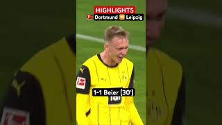 HIGHLIGHTS ⚽️  BVB Secures HUGE Win • Borussia Dortmund 🆚 RB Leipzig • MD9 [upl. by Ellek125]