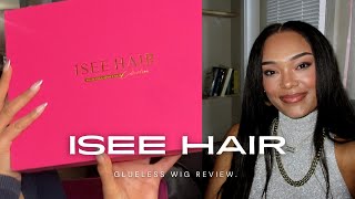 ISEE HAIR GLUELESS WIG REVIEW [upl. by Neiviv]