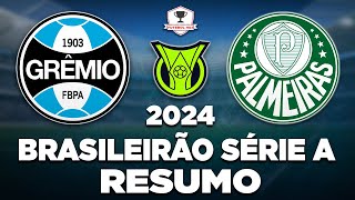 GRÊMIO x PALMEIRAS AO VIVO  BRASILEIRÃO SÉRIE A 2024  14ª RODADA  NARRAÇÃO [upl. by Alleris100]