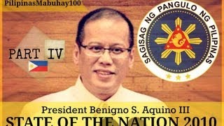 SONA 2010  First State of the Nation Address of President Benigno Aquino III  July 26 2010 45 [upl. by Ahsela]