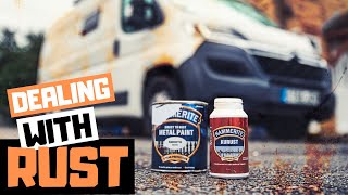 HOW TO TREAT RUST basic van maintenance and best car vacuum 12 volt hoover for car [upl. by Nesral]