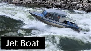 Salmon River Jet Boat Cramer Creek Rapid Idaho Viking [upl. by Mckeon]