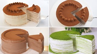 3 Delicious cakes without oven Melt in your mouth Tiramisu Chocolate Green tea [upl. by Nnaear408]