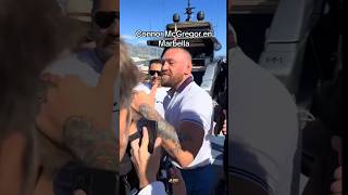 Conor McGregor was recently spotted greeting his fans in Marbella mcgregor fans marbella [upl. by Divan43]