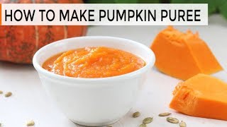 HowTo Make Pumpkin Puree  DIY Pumpkin Puree [upl. by Nylesor]