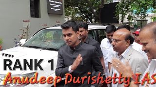 Hyderabads New Collector and DM Anudeep Durishetty IAS Grand Entry  IAS MOTIVATION [upl. by Elocon]