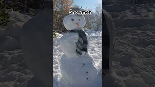 Schneemann schneemann snow snowman today sunshine outdoors snowlover [upl. by Tav]