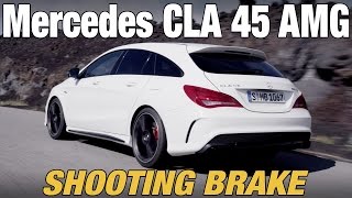 NEW Mercedes CLA 45 AMG Shooting Brake  First Driving [upl. by Eejan558]