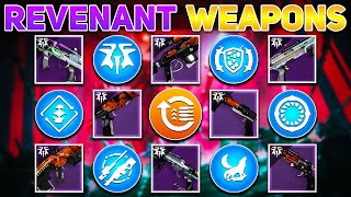 ALL Revenant Weapons Traits amp Origin Perks Revenant Episode  Destiny 2 [upl. by Harac497]