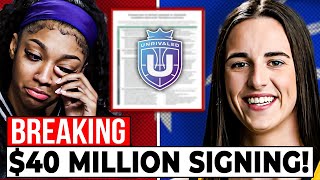 Caitlin Clark BEATS Angel Reese in 40 MILLION Unrivalled League Signing amp DITCHES WNBA [upl. by Latsyrk441]