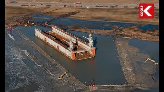 KOOLE Contractors  Salvage of 6000 ton drydock [upl. by Liberati21]