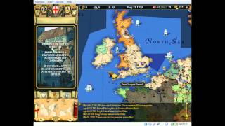 Europa Universalis I Gameplay Exclusive  England  Part 14 [upl. by Brote]