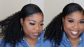 A MUST SEE  NATURAL BRAIDLESS CROCHET PONYTAIL [upl. by Lurie524]