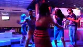 Dancing Bhangra at Deltin Casino in Goa India [upl. by Tterrej]