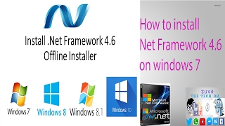 How to install Net Framework 46 on windows 7 [upl. by Ynafetse555]