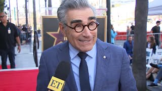 Eugene Levy Gives Update on Only Murders in the Building Filming Exclusive [upl. by Leroj964]