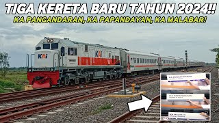 ADA 3 KERETA BARU DI TAHUN 2024 HUNTING DAN PENJELASAN TENTANG KA PANGANDARAN KA PAPANDAYAN [upl. by Wanfried160]