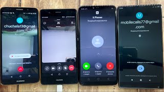 Google Meet And Vkontakte Incoming Outgoing Calls HUAWEI Y6 HUAWEI P9 OPPO A3s XIAOMI MIX [upl. by Aiblis]