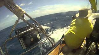 ASW 2011 Antigua Sailing Week 2011 Shipman 63 boat speed 21kts [upl. by Arak]