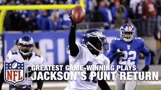 Miracle at the New Meadowlands DeSean Jacksons GameWinning Punt Return TD vs Giants 2010 [upl. by Ecnadnak413]