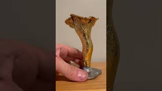 “Golden” chanterelle Cantharellus Formosus Cast in Zamak gilded [upl. by Carrington]