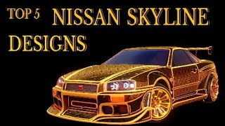 NISSAN SKYLINE is BACK   My TOP 5 DESIGNS  Rocket League [upl. by Goodkin]