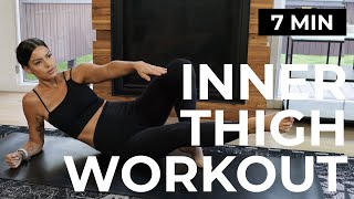 7 MIN INNER THIGH WORKOUT  THIGH SLIMMING WORKOUT  INNER THIGH BURN [upl. by Rambort]