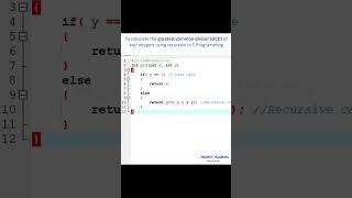 Greatest Common Divisor GCD using recursion [upl. by Rennie]