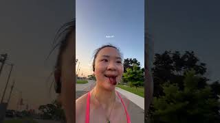 lets run a half marathon 🏃🏻‍♀️🧂🍉marathon marathontraining longrun running halfmarathon [upl. by Hecker]