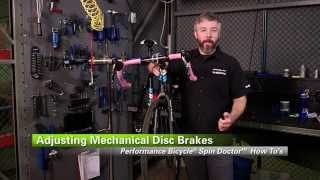 How To Adjust Mechanical Disc Brakes by Performance Bicycle [upl. by Isiahi938]