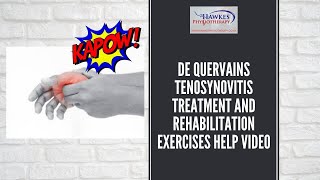 De Quervains Tenosynovitis treatment and rehabilitation exercises help video [upl. by Nicolau]