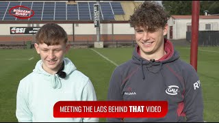 THAT quotOWN GOALquot CONVERSION  INTERVIEW WITH THE THREE LADS BEHIND THE VIDEO WHICH WENT VIRAL [upl. by Luz]